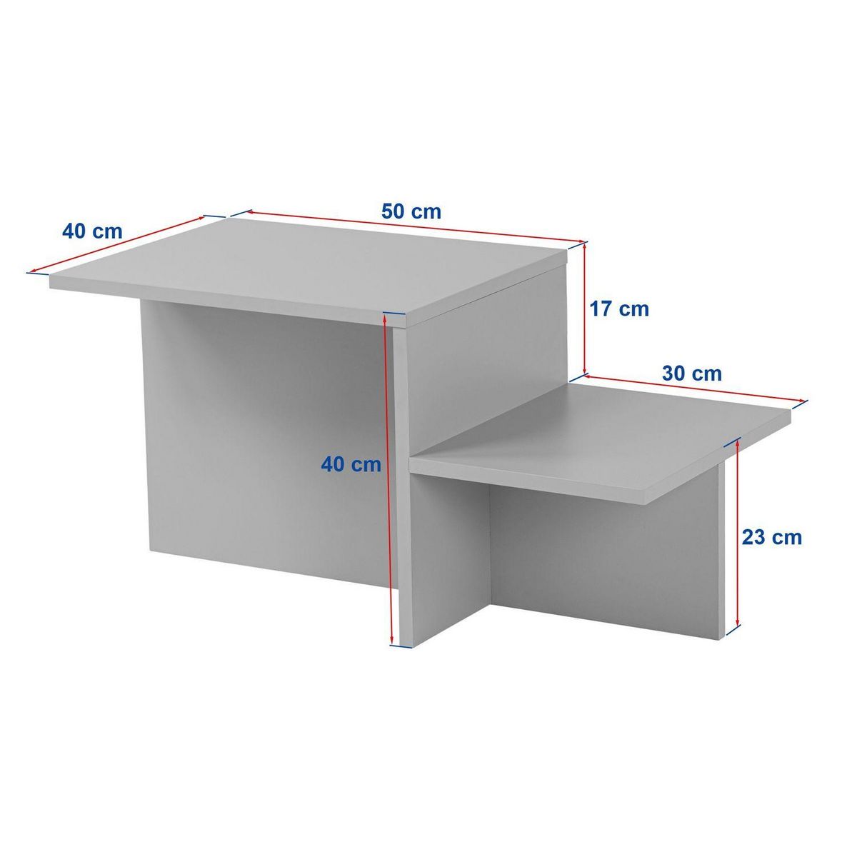 TOILINUX Table basse effet travertin HARMONY - Beige