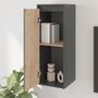 Voir la diapositive 3 : VIDAXL Armoire murale Gris 30x30x80 cm Bois de pin massif