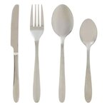 SECRET DE GOURMET Ménagère 24 Pièces en Inox  Nevis  23cm Argent