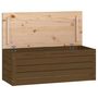 Voir la diapositive 2 : VIDAXL Boîte de rangement Marron miel 89x36,5x33 cm Bois massif pin