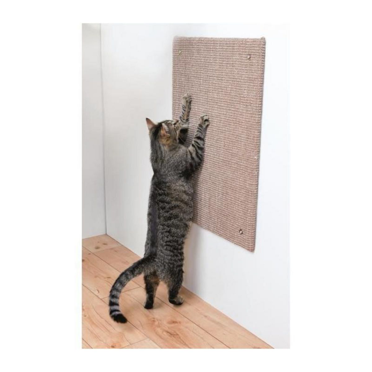 Trixie TRIXIE Griffoir XXL - Tapis en sisal / Catnip - 50 x 70 cm - Taupe - Pour chat