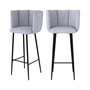 Voir la diapositive 1 : Rendez vous déco Chaise de bar Rosy en tissu 75 cm (lot de 2)