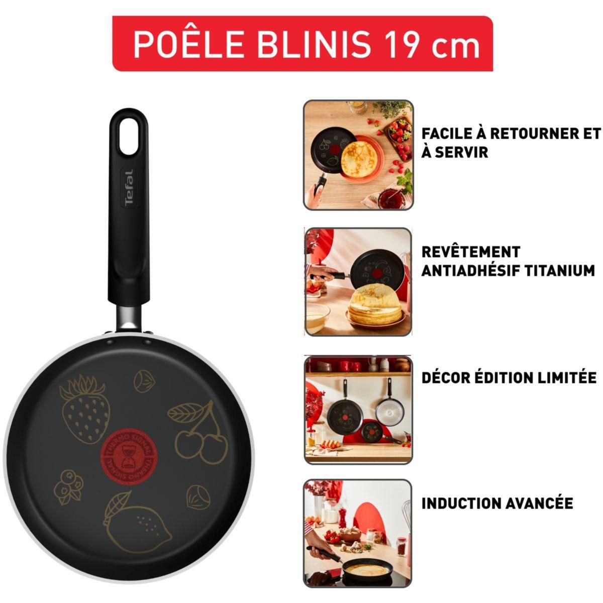 TEFAL Poêle a blinis 19cm induction