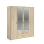 Voir la diapositive 1 : Armoire 4 portes 2 tiroirs 1 miroir L160cm DAISY