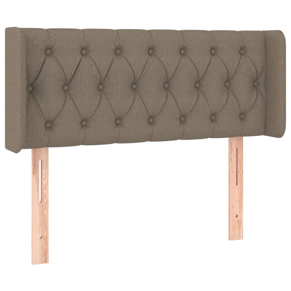 VIDAXL Tete de lit avec oreilles Taupe 103x16x78/88 cm Tissu