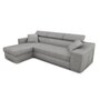 Voir la diapositive 2 : Canapé d'angle convertible réversible 5 places avec niche de rangement fixe à droite tissu STYL 