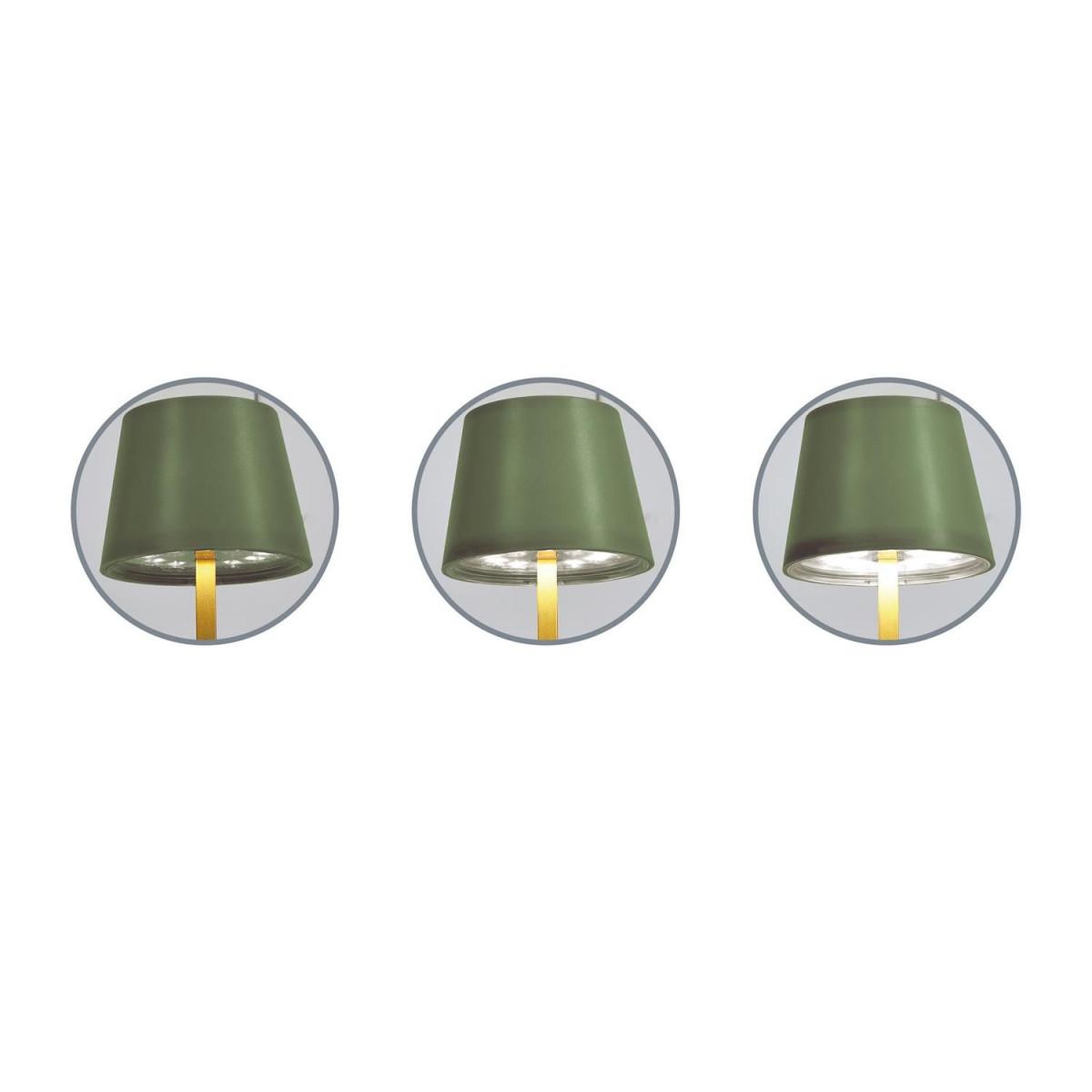 Voir la diapositive 6 : The Home Deco Factory Lampe à poser led  tactile  26cm vert