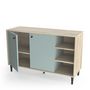 Voir la diapositive 3 : Buffet 2 portes 3 niches L110cm SMART