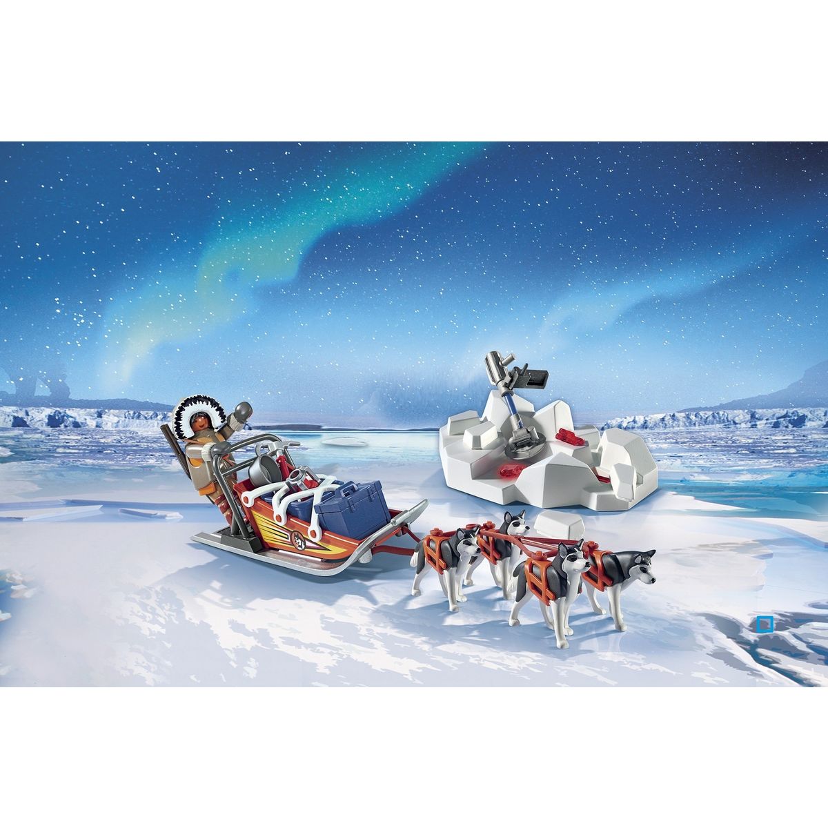 PLAYMOBIL 9057 - Action - Explorateur avec chiens de traîneau 