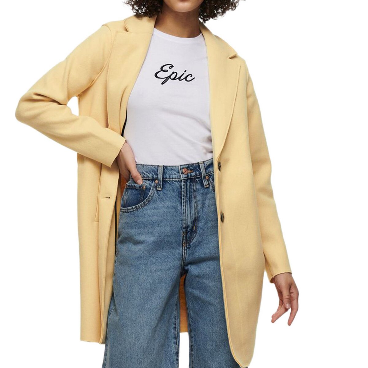 Manteau jaune online mango