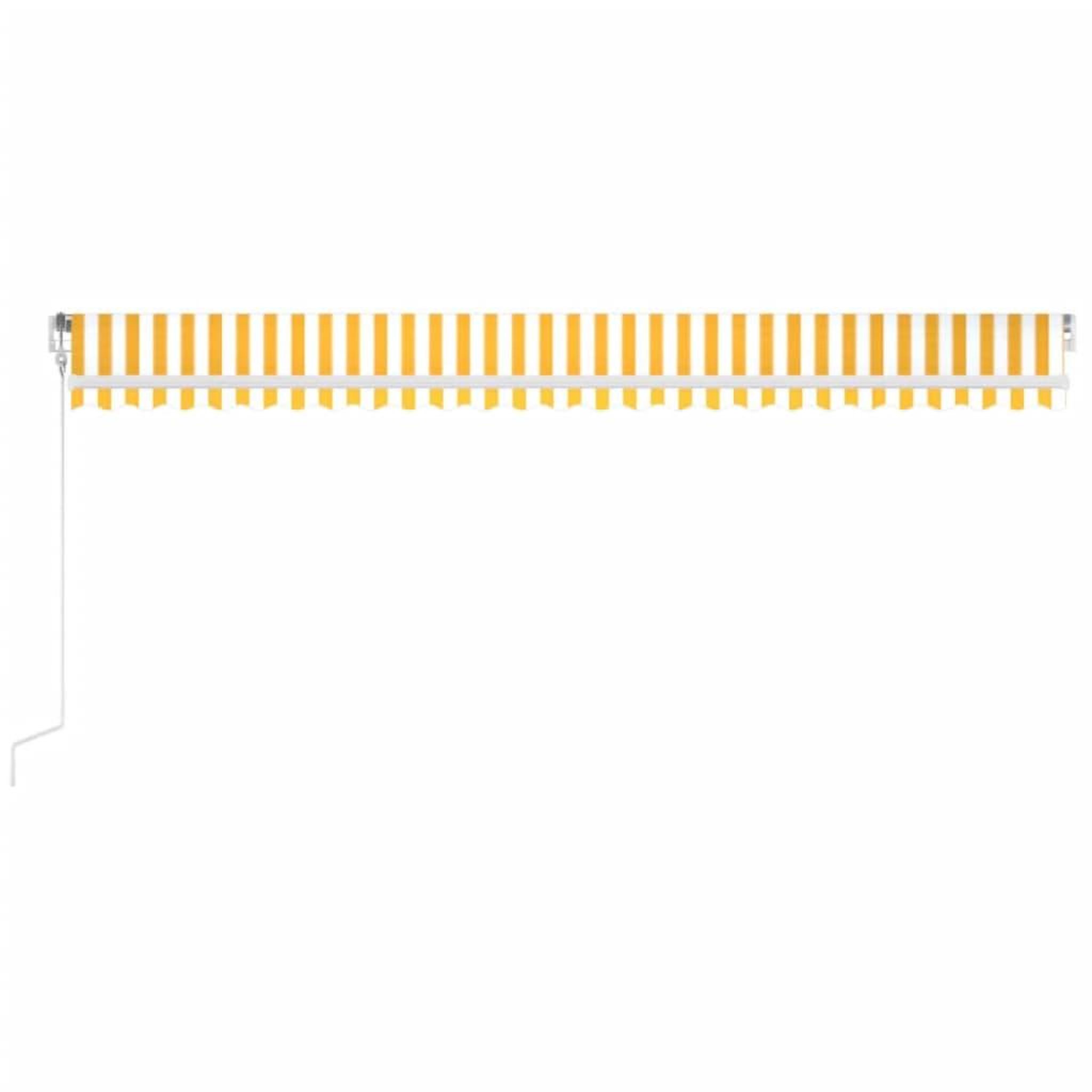 Voir la diapositive 3 : VIDAXL Auvent automatique capteur de vent/LED 600x300cm Jaune et blanc