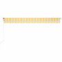 Voir la diapositive 3 : VIDAXL Auvent automatique capteur de vent/LED 600x300cm Jaune et blanc