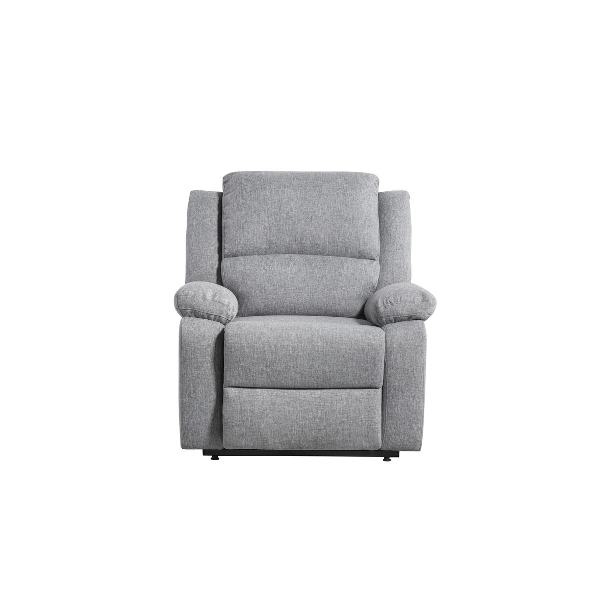 Fauteuil relax éléctrique avec releveur HELENA 1 place tissu gris clair