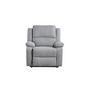 Voir la diapositive 5 : Fauteuil relax éléctrique avec releveur HELENA 1 place tissu gris clair