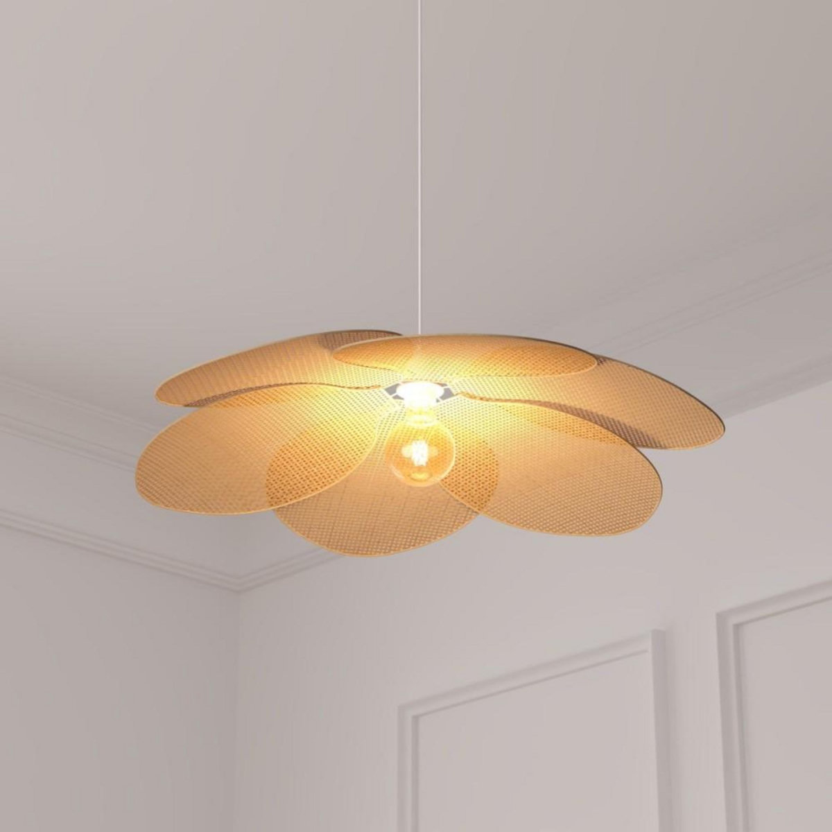 ATMOSPHERA Suspension pétales bambou naturel diamètre 62cm