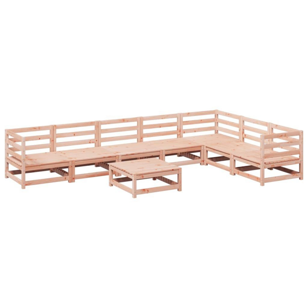 VIDAXL Salon de jardin 8 pcs bois massif sapin de douglas