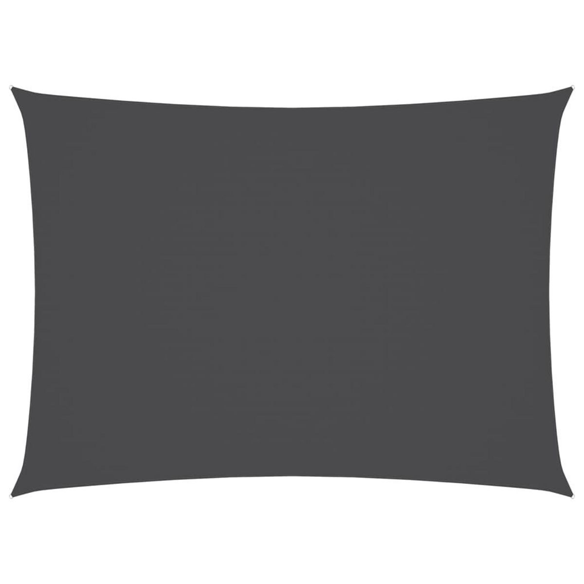VIDAXL Voile de parasol tissu oxford rectangulaire 3x4,5 m anthracite