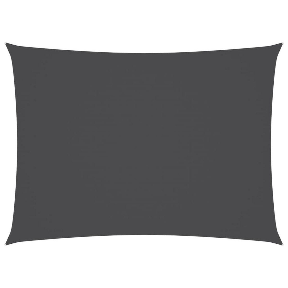 VIDAXL Voile de parasol tissu oxford rectangulaire 3x4,5 m anthracite