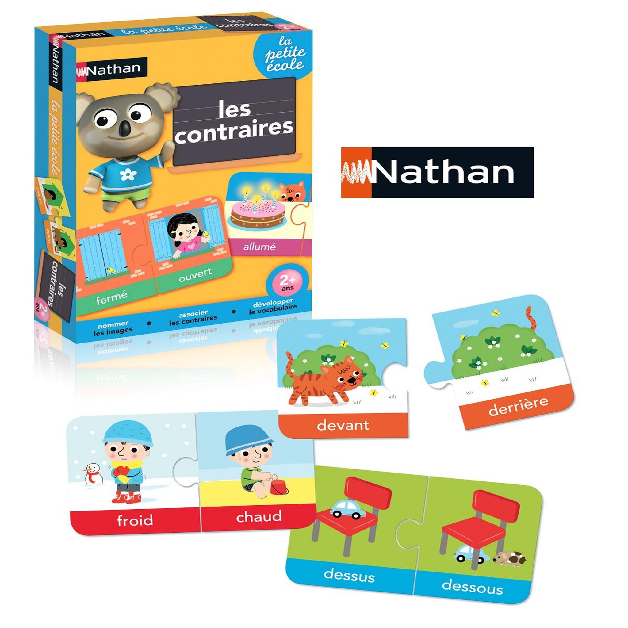 Voir la diapositive 2 : NATHAN Les contraires Jeu de logique