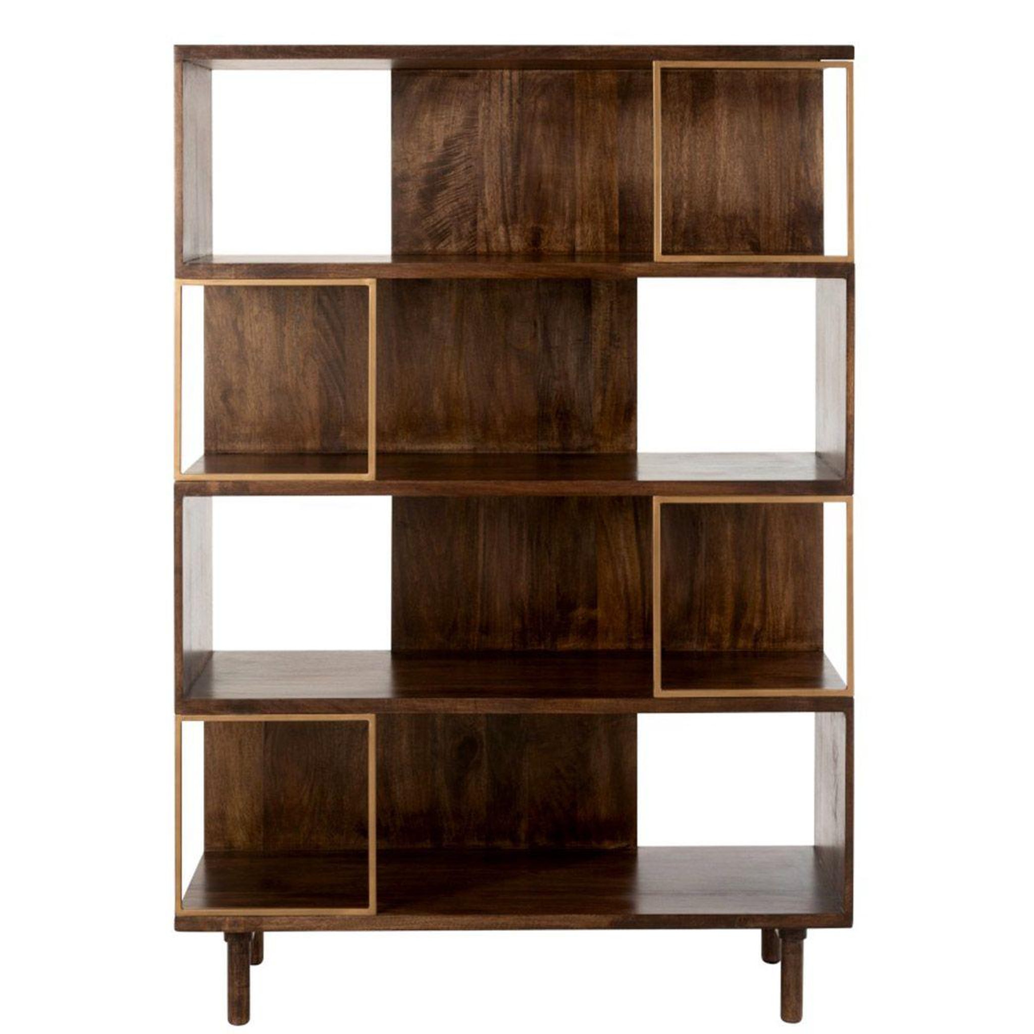 Voir la diapositive 2 : Paris Prix Étagère 4 niveaux design  rafi  167cm marron