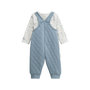 Voir la diapositive 2 : Petit Béguin Ensemble salopette bébé en coton matelassé et t-shirt Petite Balade