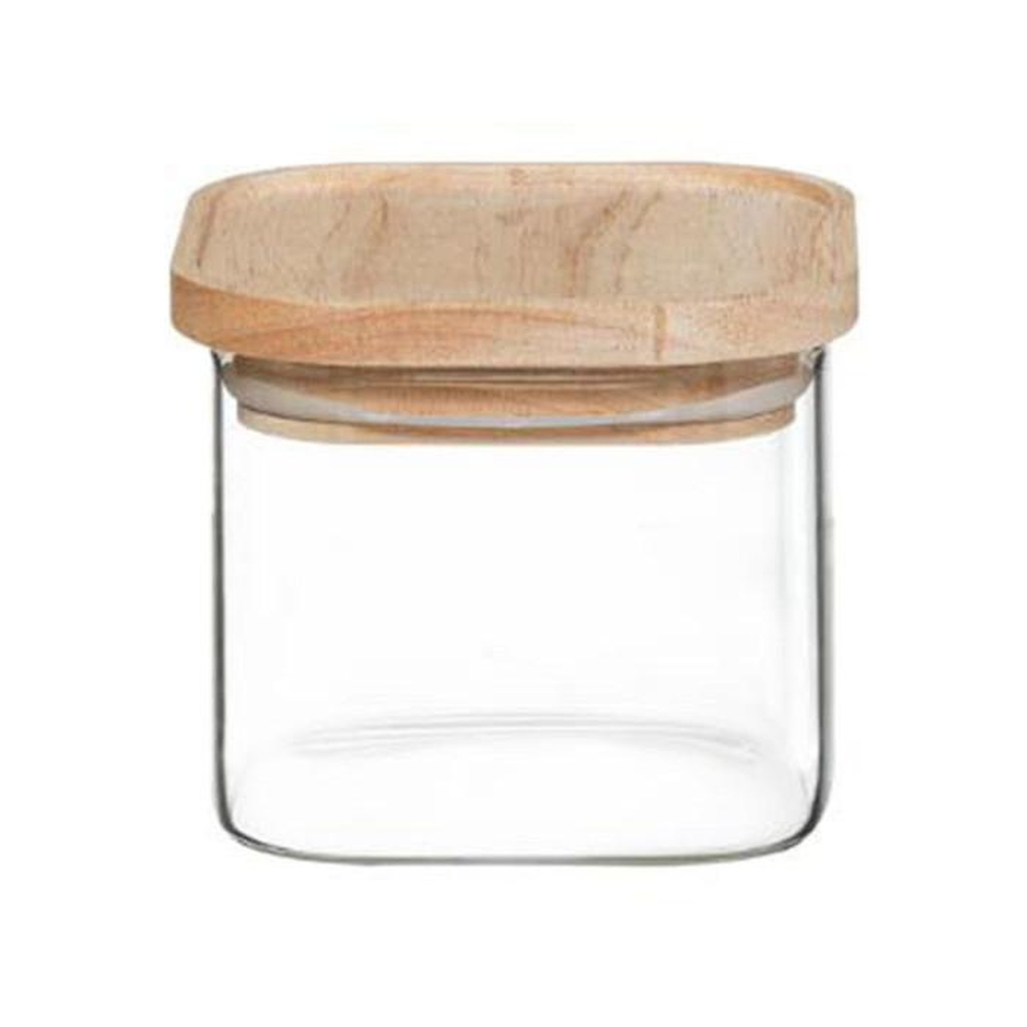 Voir la diapositive 4 : FIVE Lot de 4 bocaux  empilables  15cm transparent