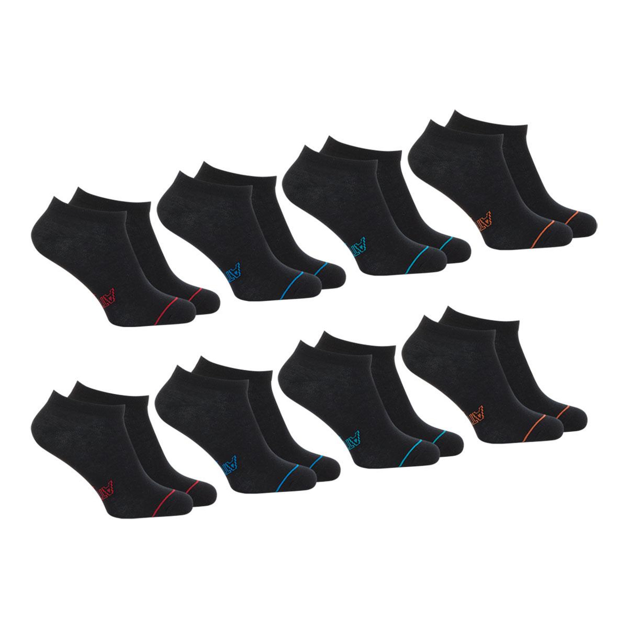 Voir la diapositive 1 : Athena Lot de 8 paires de socquettes low cut Ecopack