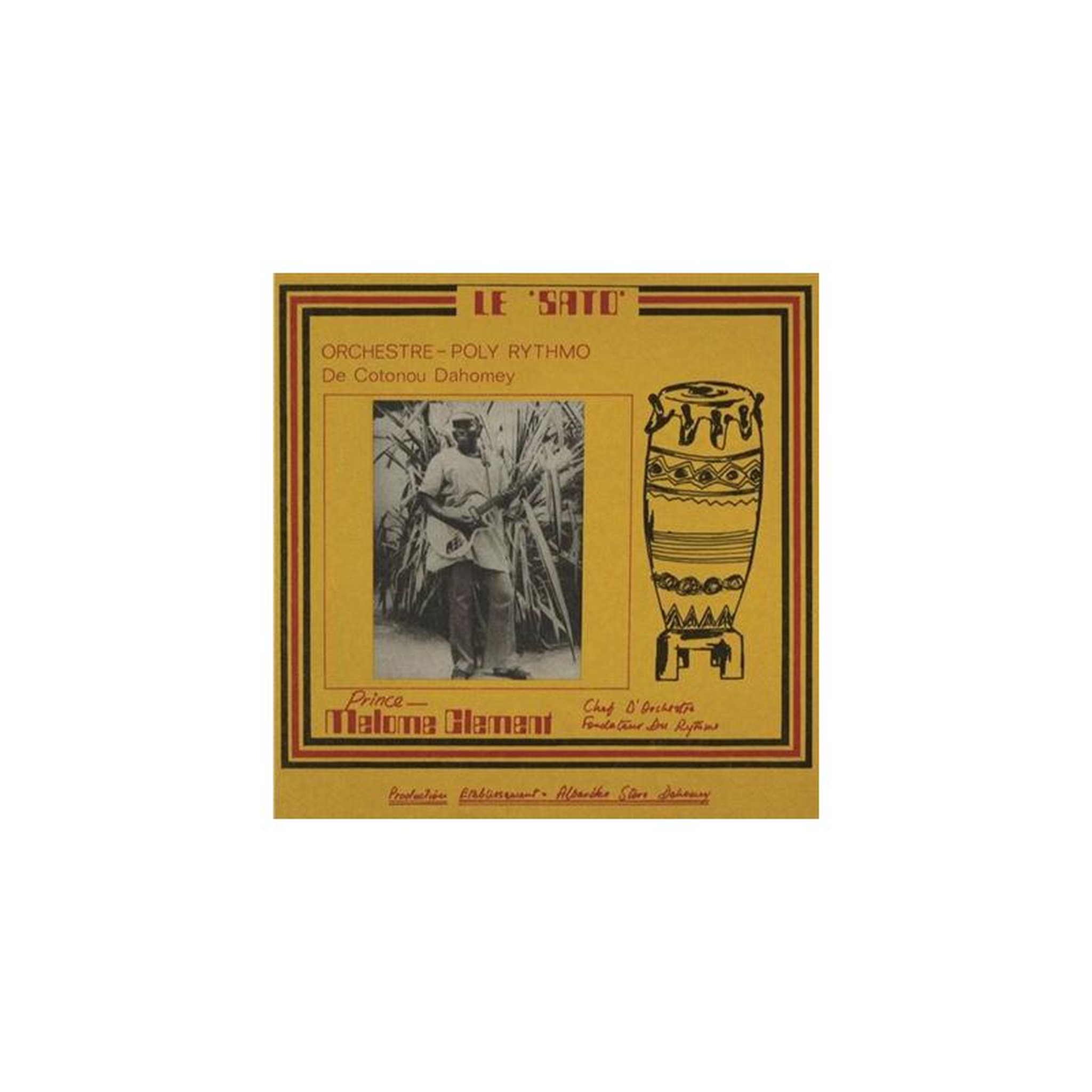 Vinyle le 'sato 2 avec pochette illustrée prince haléton clément, orchestre - poly rhythmo