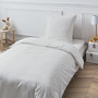 Voir la diapositive 3 : FUTURE HOME Drap housse en coton 57 fils uni bonnet 25cm