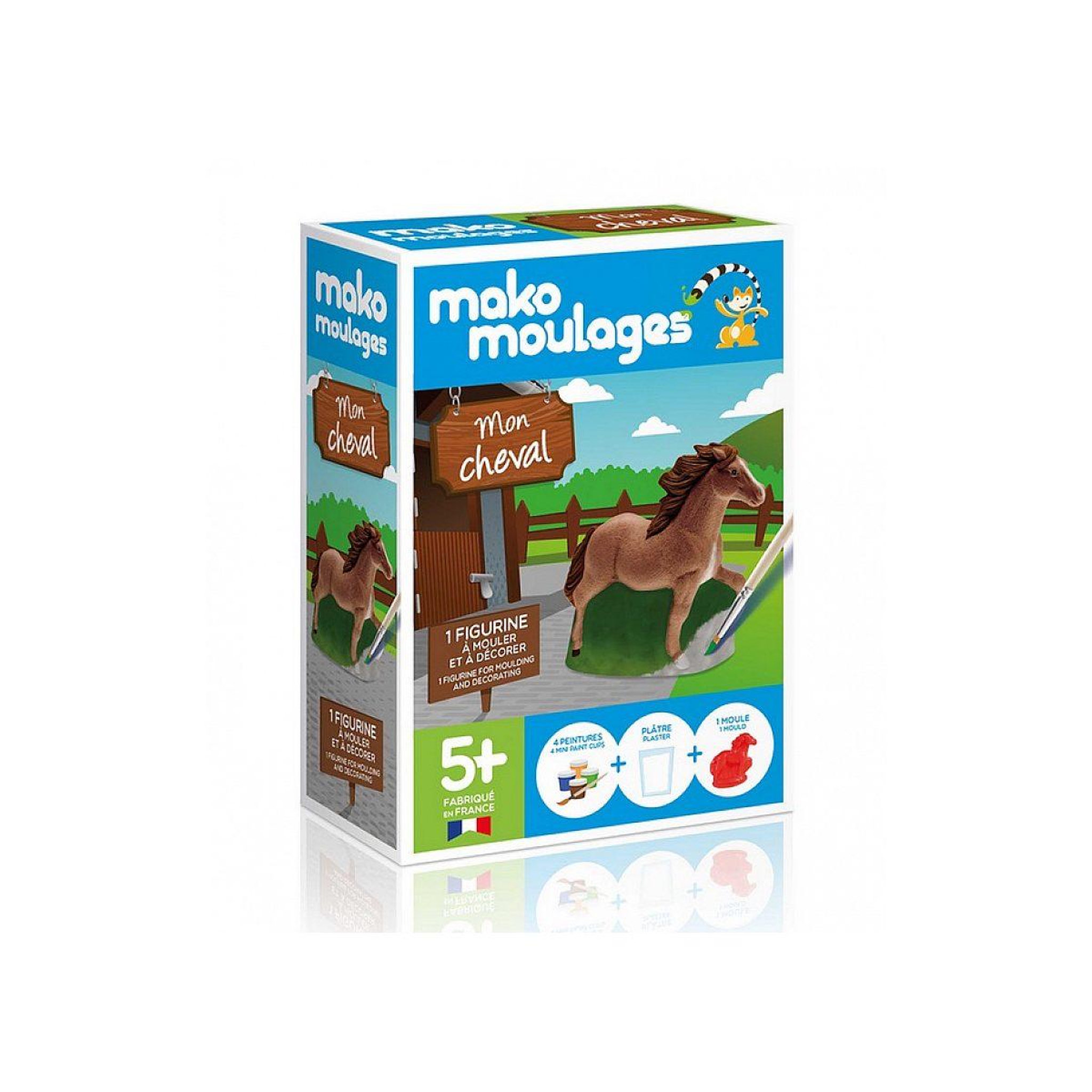 Voir la diapositive 1 : Mako Creations Mako moulage 1 moule mon cheval