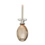 Voir la diapositive 2 : Paris Prix Chandelier Vase en Verre  Malik  28cm Taupe