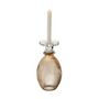 Voir la diapositive 2 : Paris Prix Chandelier Vase en Verre  Malik  28cm Taupe
