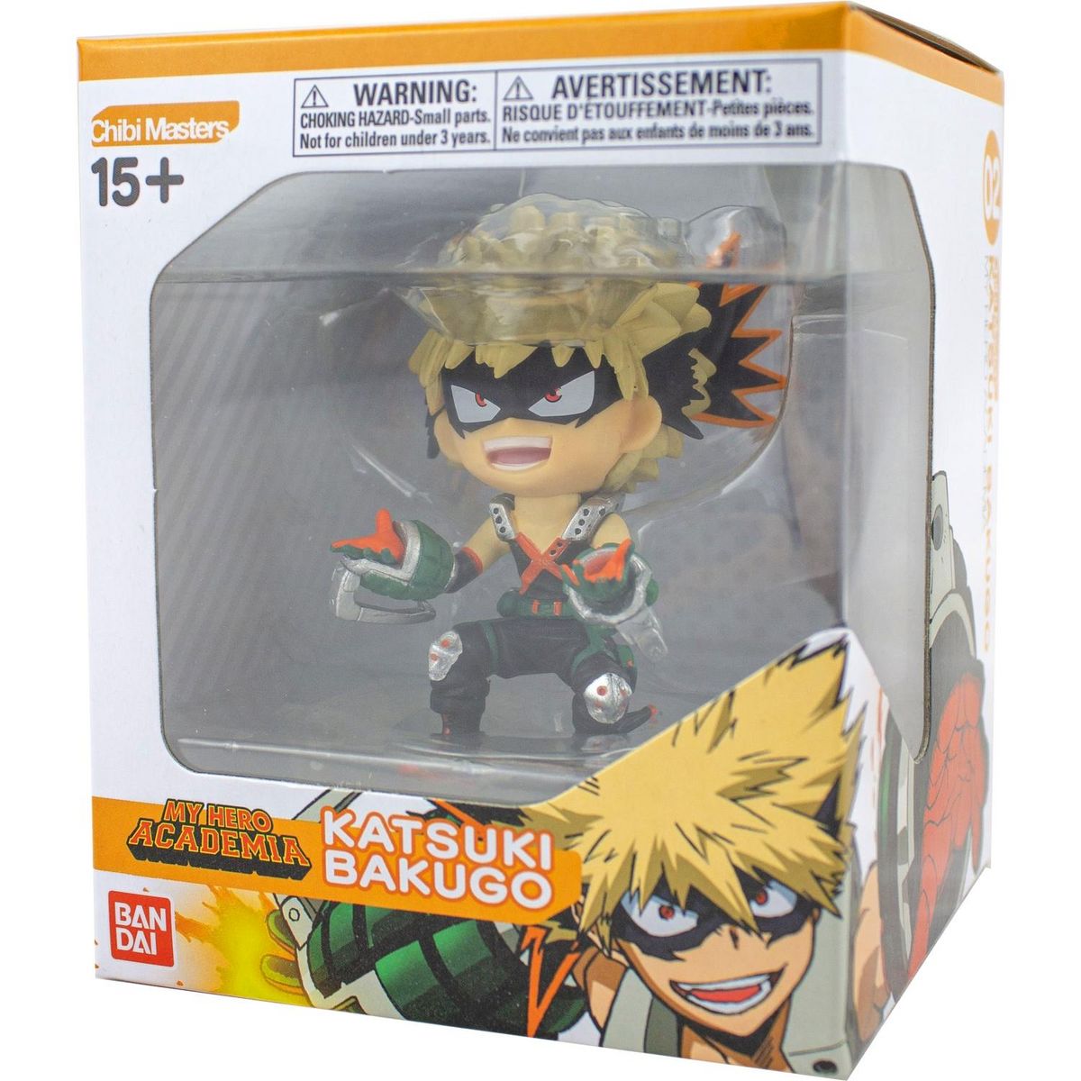 BANDAI Figurine 8 cm et son socle My hero academia