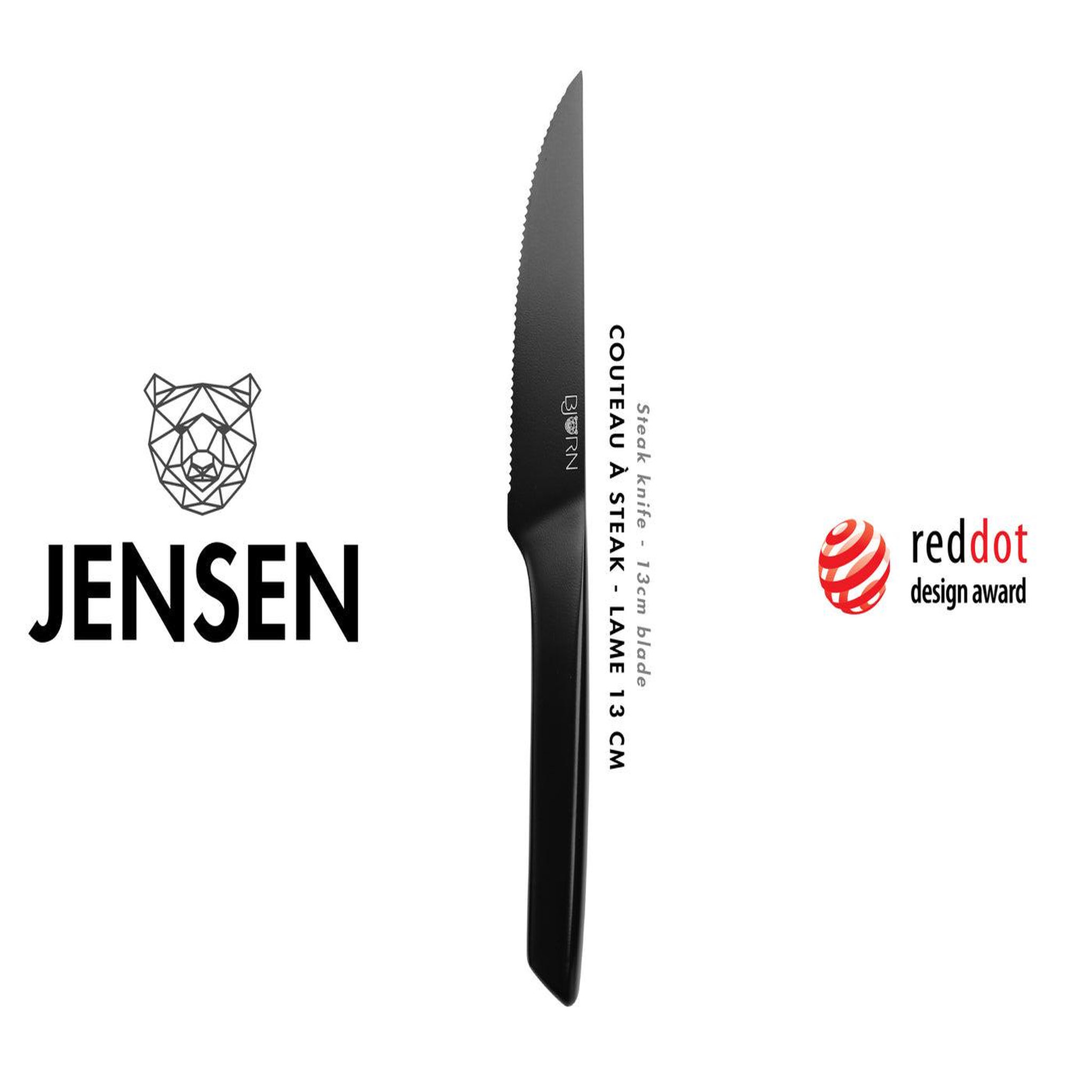 Voir la diapositive 3 : BJORN Couteaux à steak jensen - 6 pièces
