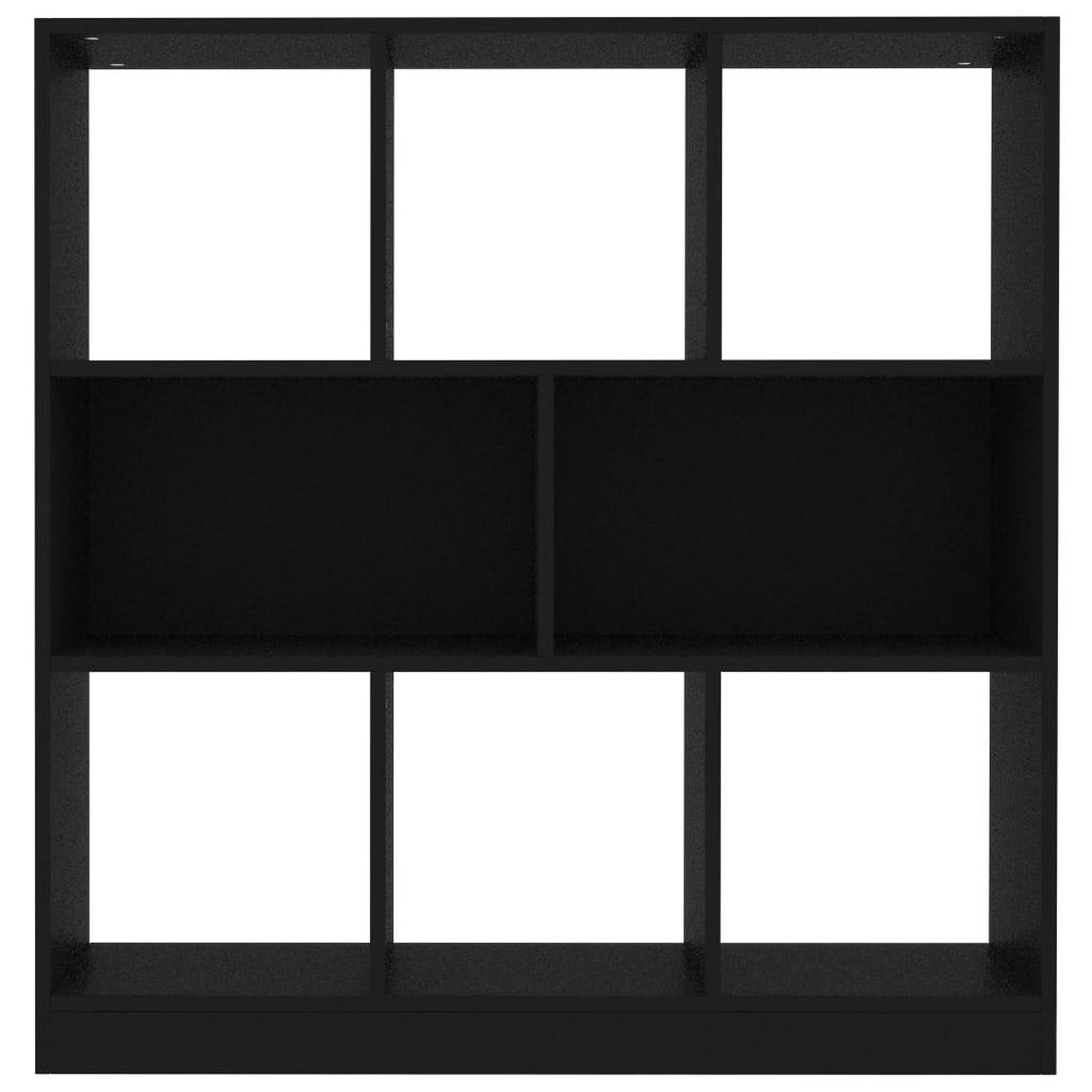 Voir la diapositive 4 : VIDAXL Bibliotheque Noir 97,5x29,5x100 cm Bois d'ingenierie