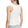Voir la diapositive 2 : CALVIN KLEIN JEANS Débardeur Blanc Femme Calvin Klein Jeans A Woven Label