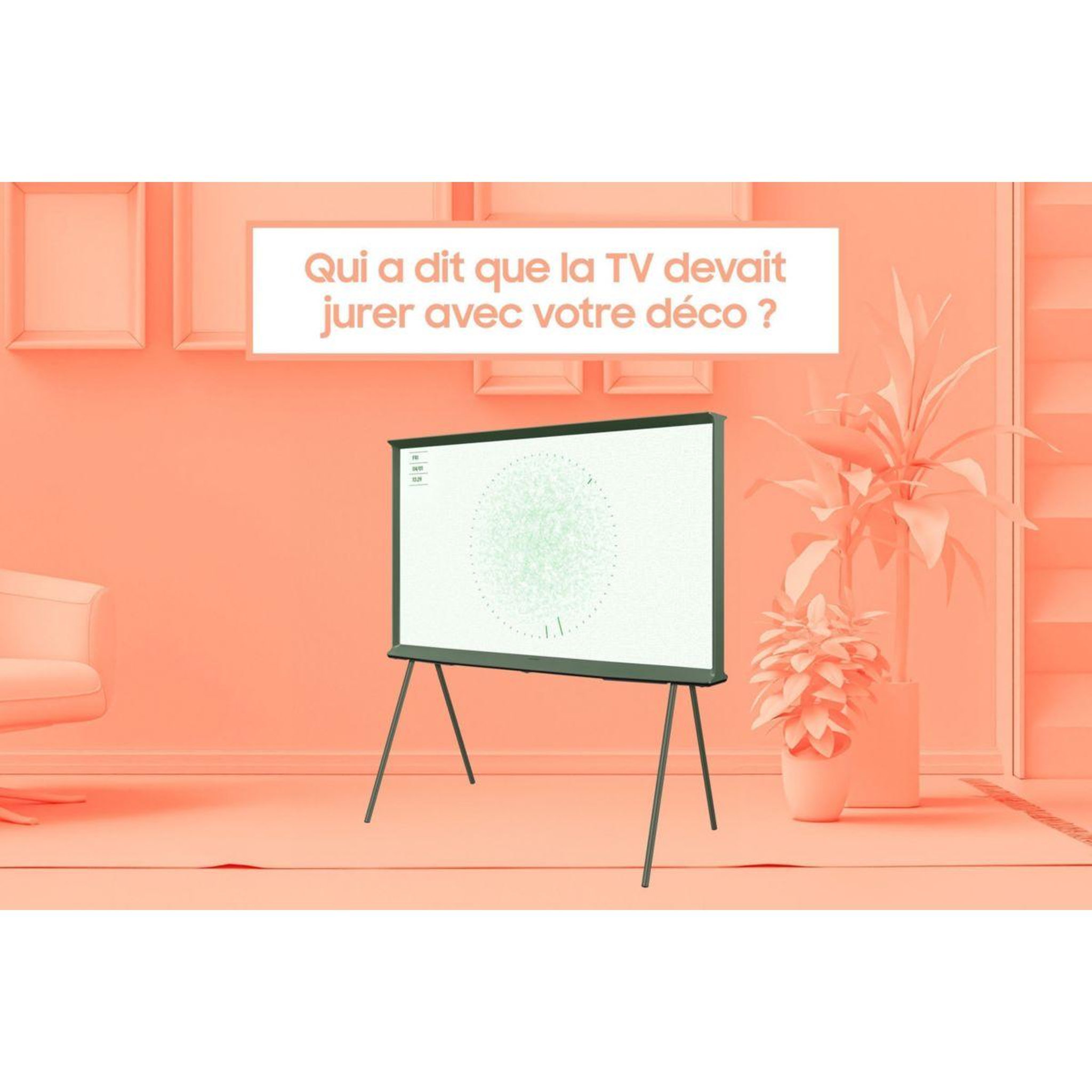 Voir la diapositive 2 : Samsung TV QLED The Serif TQ55LS01D Vert 2024
