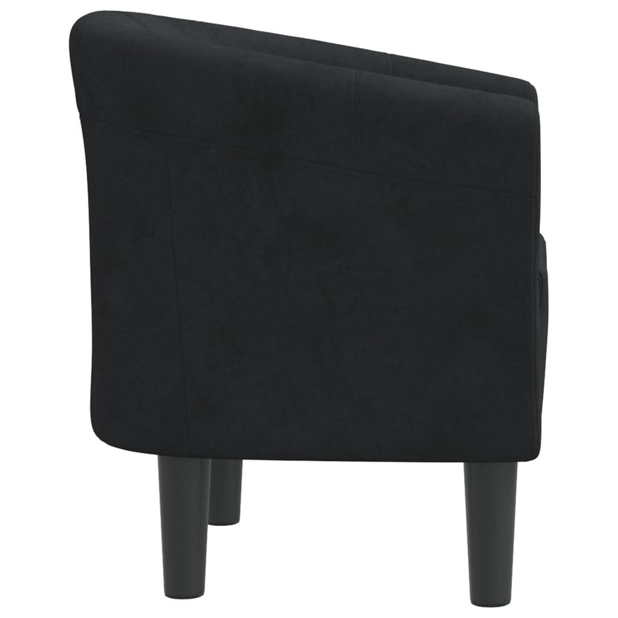 Voir la diapositive 4 : VIDAXL Chaise cabriolet noir velours
