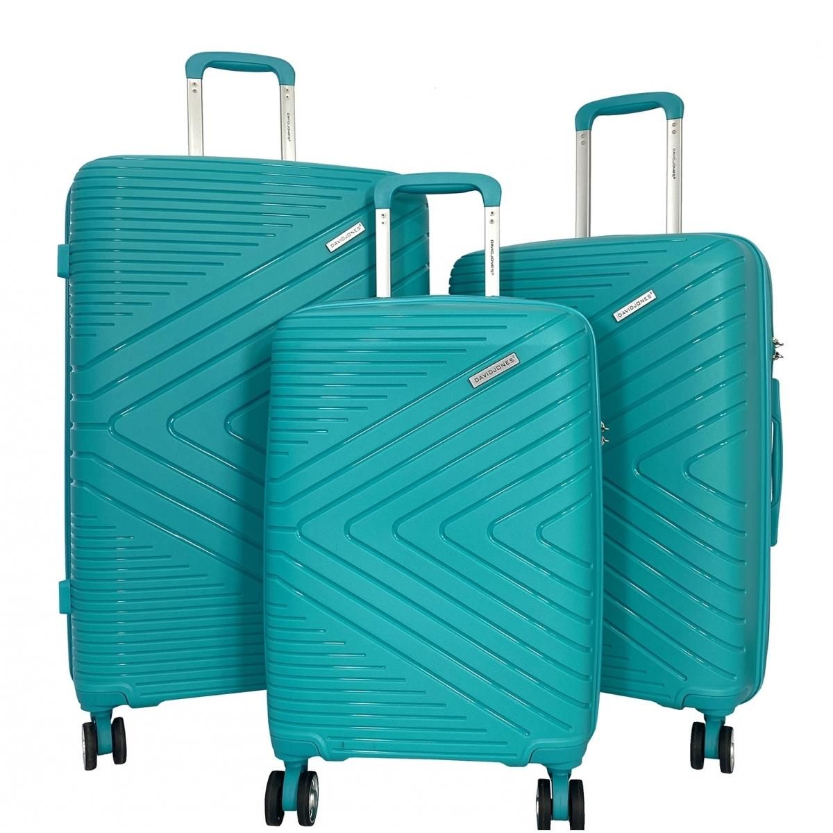 David Jones Lot 3 valises rigides dont 1 valise cabine TSA