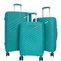 Voir la diapositive 1 : David Jones Lot 3 valises rigides dont 1 valise cabine TSA