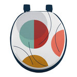 Paris Prix Abattant WC Imprimé  Color Pop  47cm Bleu