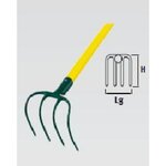 Leborgne Croc à fumier douille - 4 dents - manche bois certifié PEFC 100%