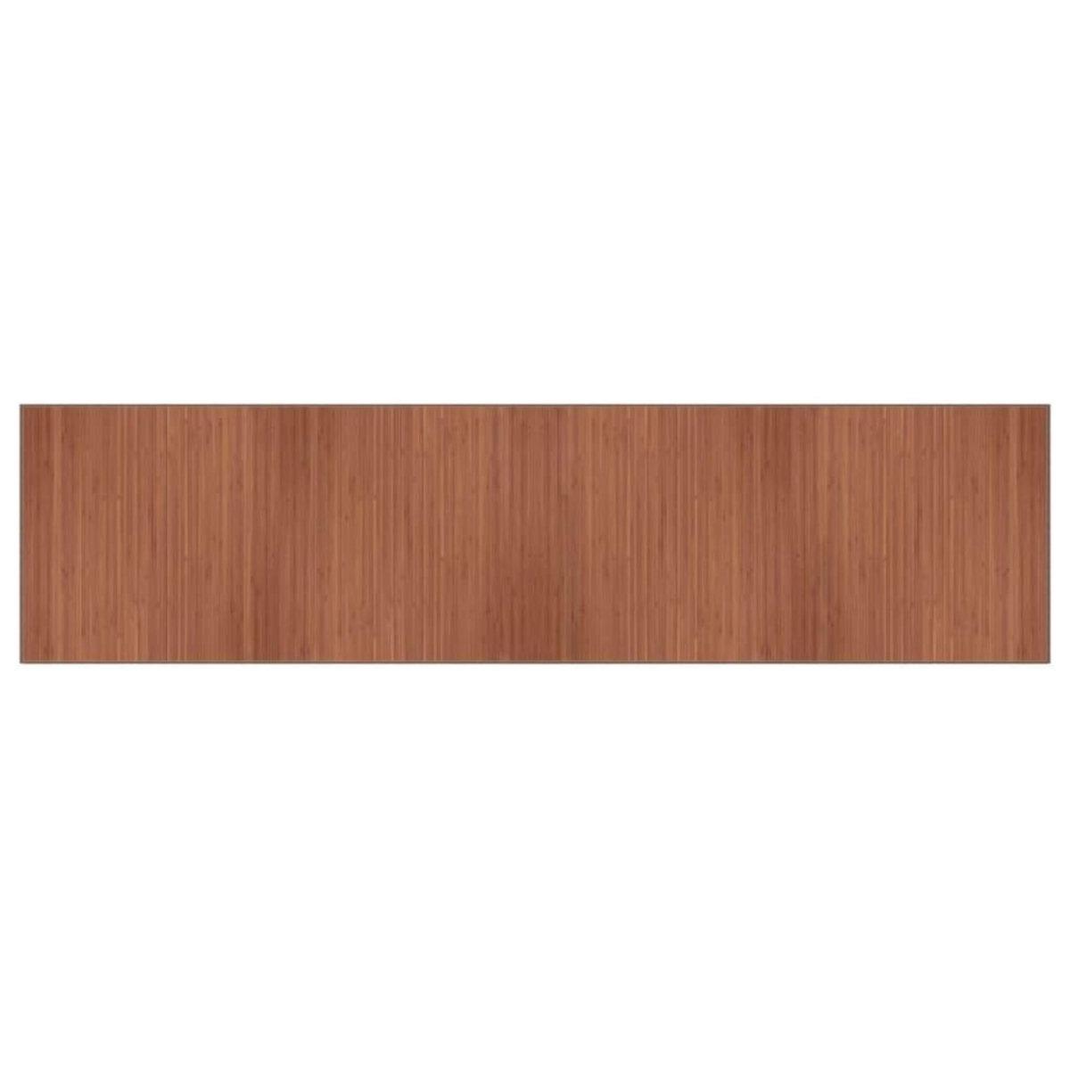 VIDAXL Tapis rectangulaire marron 100x400 cm bambou