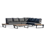 Paris Prix Salon de Jardin d'Angle 6 Places  Alicante  220cm Anthracite