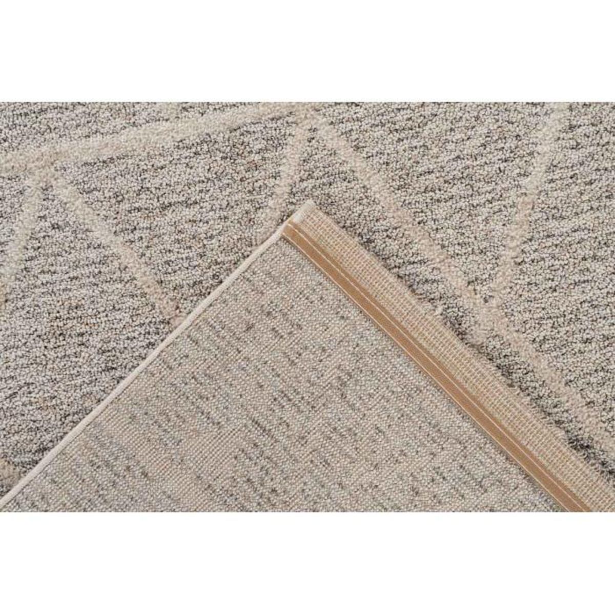 Paris Prix Tapis Tissé Géométrique  Rhombus  Beige & Marron