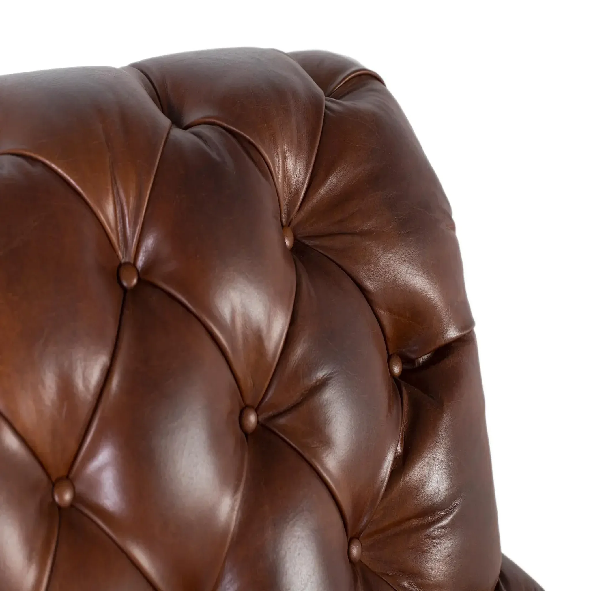 Voir la diapositive 5 : GINER Y COLOMER SL Fauteuil en cuir 92 cm style classique
