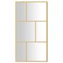 Voir la diapositive 3 : VIDAXL Paroi de douche avec verre ESG transparent dore 100x195 cm