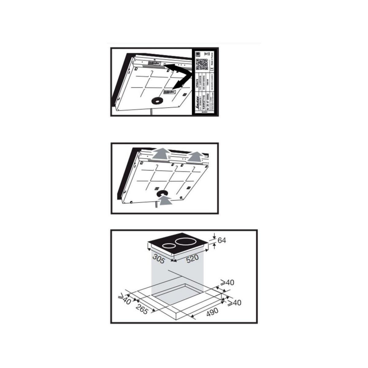 Sauter Domino induction STI4333B