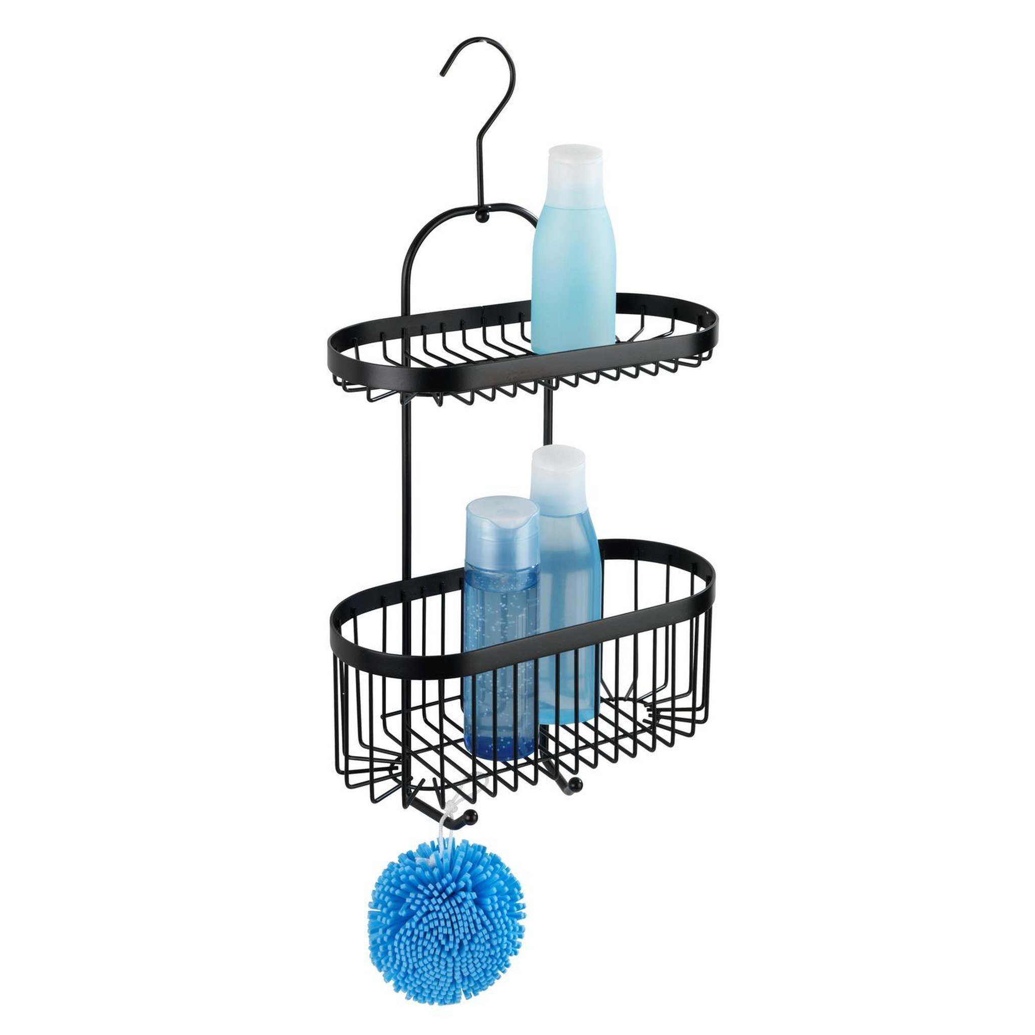 Wenko Etagère de douche à suspendre indus classic - l. 26 x h. 47 cm - noir