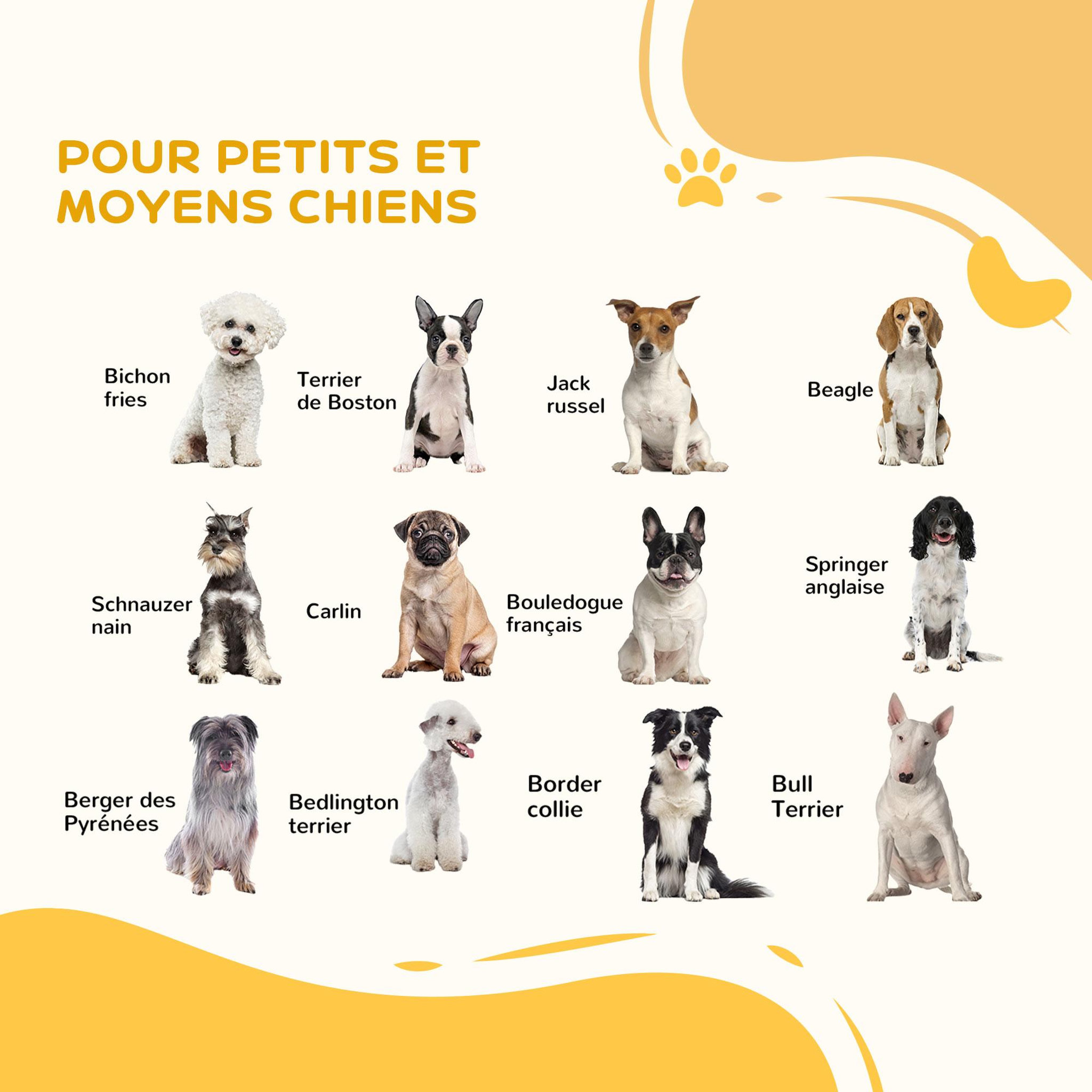 Voir la diapositive 4 : PAWHUT Barrière de sécurité animaux réglable 76-103l cm - porte 2 verrouillages, ouverture 2 sens - acier abs blanc